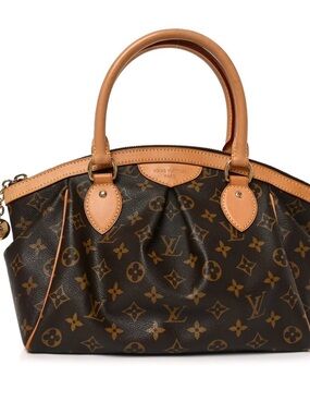 Louis Vuitton Retiro PM Monogram Canvas Brown Leather Handle Satchel